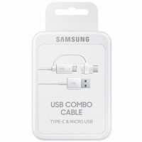 Кабель Samsung USB - microUSB & USB Type-C белый